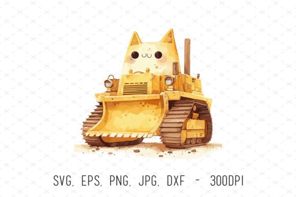 Cute Cat Construction Truck Clipart Guide