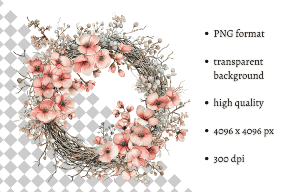 Elevate Designs with Pink Watercolor Easter Clipart