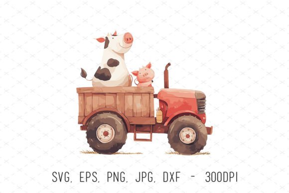 Unlocking Creativity: A Guide to Using Cute Farm Animals Baby Nursery Clipart for Modern Design Projects