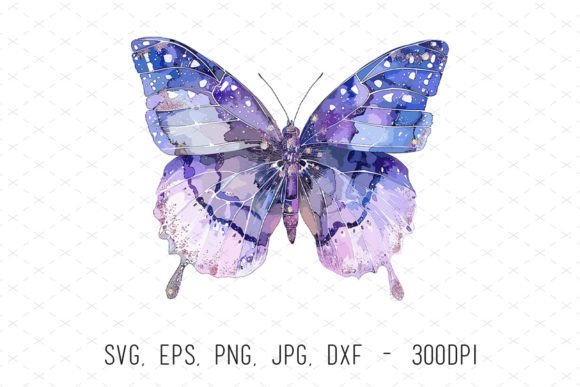 Unlocking Creativity with the Purple Glitter Watercolor Butterfly SVG